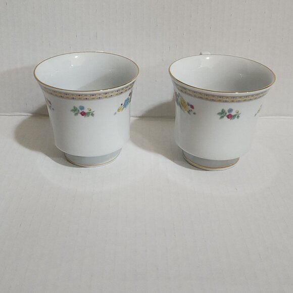 Crown Ming Fine China Jian Shiang Tranquility Footed Cup White Floral - Picture 6 of 8